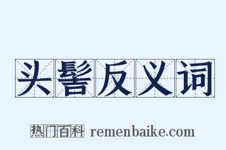 头髻反义词是什么意思的图片